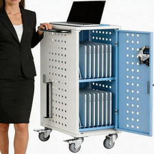Charging Station with Wheels for Classroom Office Library Mobile Device Use picture