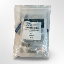 Everest Media Solutions RJ45 Shielded Keystone Jack - 6-Pack - Slim Profile, 90 picture