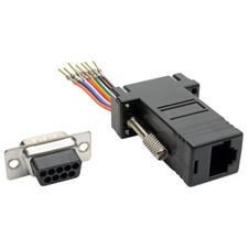 Eaton P440-89FM DB9 TO RJ45 SERIAL ADAPTER MODULAR M/F RS-232 RS-422 RS-485 picture