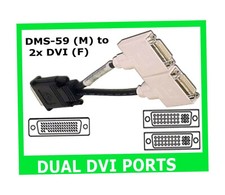 DELL NEW SEALED DMS-59 to 2x DVI Female Y Adapter. Work across two DVI monitors picture