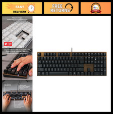 Wired Mechanical Office Keyboard - Cherry MX Brown Switches, Ergonomic Design, D picture