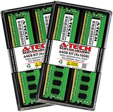 A-Tech 64GB 4x 16GB 1Rx4 PC4-19200R DDR4 2400MHz ECC REG RDIMM Server Memory RAM picture