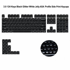 113 Key Pink Jelly Round Keycaps OEM Profile Set Mechanical Keyboard MX Switch + picture