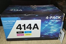 414A 4 Pack High Yield Toner Cartridge Black Cyan Magenta Yellow picture