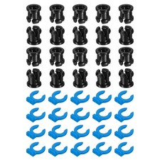 20 Set 3D Printer Tube Coupler Set Joint Connector 7.5mm OD x 4mm ID Black/Blue] picture