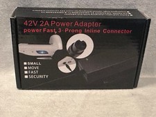 Evaplus 42V 2A Power Adapter 3-Prong Inline Connector New In Box picture