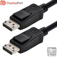5x 10FT Display Port DisplayPort 2.0 DP Cable Cord 16K 60Hz 8K 120Hz Monitor PC picture