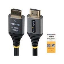 Startech HDMMV15F 15 ft. 4K 60Hz HDMI 2.0 Cable Black & Silver picture