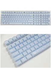 113 Key Pink Jelly Round Keycaps OEM Profile Set Mechanical Keyboard MX Switch + picture