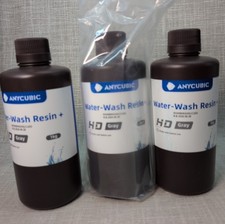 Anycubic  Resin Water-Wash +    3D Printing Resin  -  Grey - 3kg lot - Fresh picture