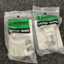 (2) ORTRONICS TracJack 1-Port Blank Insert Module OR-63700005-25 picture