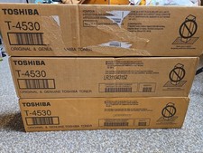 NEW Lot of 3 Genuine OEM Toshiba T-4530 Laser Toner Cartridge Black  picture