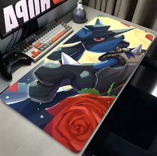 Lucario Game Pokemon Table Playmat Card Play Mat Mousepad 24” picture