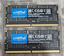 Crucial 48GB DDR5-5600 SODIMM Laptop Memory (2x24GB) RAM PC5-44800 -Fully Tested picture