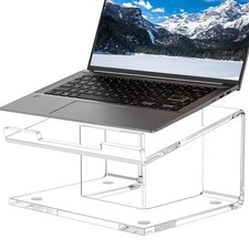 Clear Acrylic Laptop Stand Ergonomic Computer Riser Holder Desk 1017.3 Inch picture