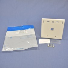 Leviton 42080-1TP Lt Almond 2-Gang Quickport 1-Port Flush Wallplate Cover w/ID picture