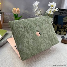 Carved Flower Leather Hard Case For Macbook Neo M5 Air 13 15 Pro 14 16 12 11 in picture