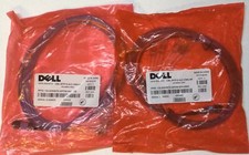 lot of 2 Dell OM4 MTP Optical Breakout Network Cable CBL-MTP12-4LC-OM4-3M HHW7H picture