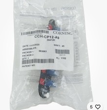Corning CCH-CP12-A9 Fiber Adapter Panel, 6 LC Duplex OS2 Singlemode ~STSI picture