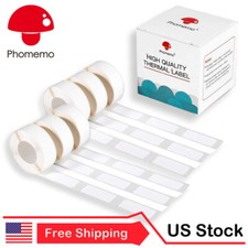 3/6Rolls Phomemo Self-Adhesive Thermal Label Tape Sticker Paper for D30 Printer picture