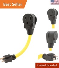 Heavy-Duty Nema 5-15P to 6-50R Power Adapter Cable | 15A to 50A 1ft Cord picture