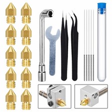 Brass Stainless Steel Printer Nozzles Nozzle Cleaning Needles Accessories Kit picture