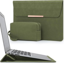 13.3-14 Inch Laptop Case Sleeve with Stand for MacBook, Olive Green Color picture
