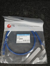 Lot of 3 FS 70665 Cat6a Snagless SFTP PVC CM Patch Cable 3FT (0.9m) 26AWG Blue picture