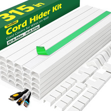 Cord Hider Kit 315In Paintable Wire Covers Self-Adhesive Cable Organizer picture