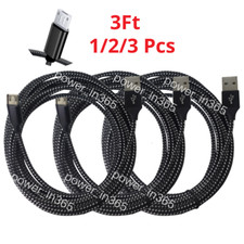 3FT Micro USB Charger Cable Charging Adapter Cord For Samsung Android Google LG picture