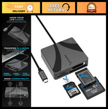 USB-C Multi-Card Reader for CFexpress Type B, CFast 2.0, microSD/SD Cards picture