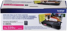 GENUINE Brother TN-339M Magenta Toner Cartridge TN339M New SEALED picture