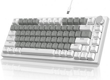 AJAZZ AK820 Wired Mechanical Gaming Keyboard with Knob Hot Swappable RGB PC MAC picture