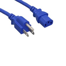 Lot 10pc Red/Blue/Green Color AC Power Cord Cable NEMA5-15P/C13 18AWG 10A 125V picture