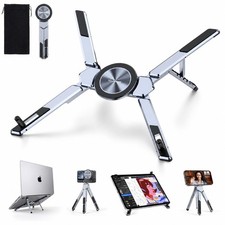 4-in-1 Adjustable Laptop Stand for desk with Magnetic Phone Holder & Camera T... picture