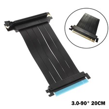 PCIe 3.0 X16 Riser Cable 90 Degree Reverse Adapter 20cm, Shielded, Reinforced picture