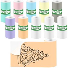 10 Rolls Colorful Mini Thermal Printer Sticker Paper picture