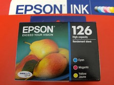 04-2019 NIB 3 Epson GENUINE 126 Color Ink T126520  NX330 NX430 435 520 545 picture