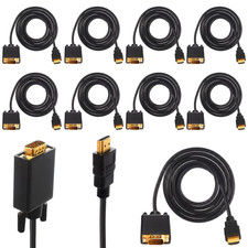 10 Pack Adapter Compatible with HDMI to VGA Cable 10 Feet picture