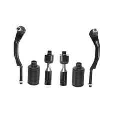6Pcs Front Steering Inner Outer Tie Rod Ends Boots Bellow Kit picture
