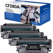 3Pack CF280A 80A Black Toner Compatible HP LaserJet Pro 400 M401dne M401dw M401a picture