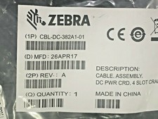 Zebra CBL-DC-382A1-01 Standard Power Cord - For Cradle FROM A SINGLE LEVEL VI picture