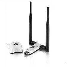 Netis Wireless N 300Mbps Long-Range USB Adapter with Two 5dBi Antennas and USB picture