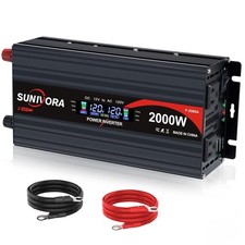 2000 Watt Power Inverter 12V DC to 110V/120V AC Converter 4000W Peak with LCD... picture