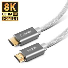 1.5 Feet HDMI Male to Male Cable 2.1, 8K 60Hz, 48Gbps, Gold Connectors, White picture