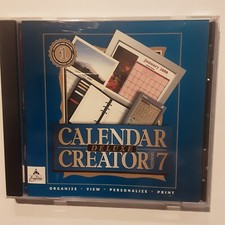 VINTAGE CALENDAR DELUXE CREATOR VERSION 7 CD picture