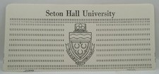 Unused Computer Punch Card, late 70s, Seton Hall University, Burroughs B6800 picture
