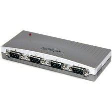 StarTech USB to Serial Adapter Hub - 4 Port - Bus Powered - DB9 (9-pin) - USB picture