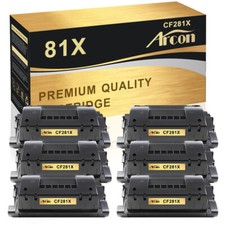 6PK CF281X 81X Black Toner Cartridge Fit For HP Laserjet MFP M606dn M606x M630dn picture