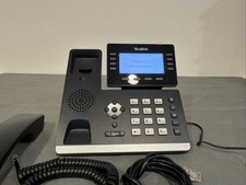 Yealink SIP-T53 Prime Business Phone Used No Power Cord Black (8.5-10) Tested. picture